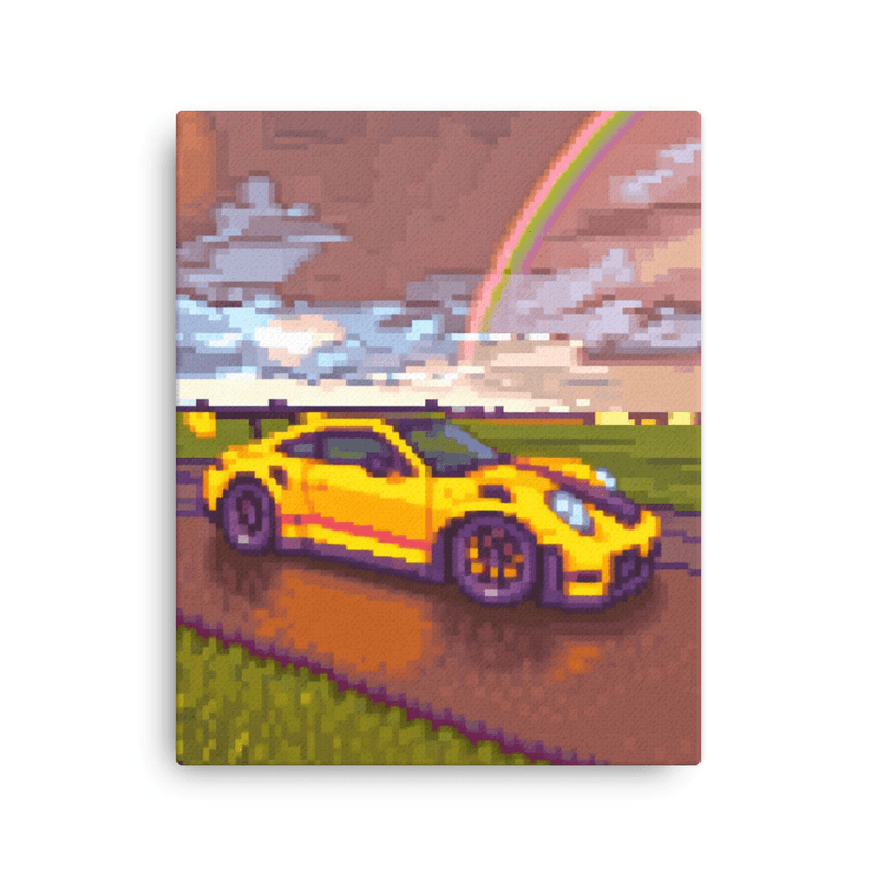 16″×20″ Yellow GTThree Rainbow Canvas