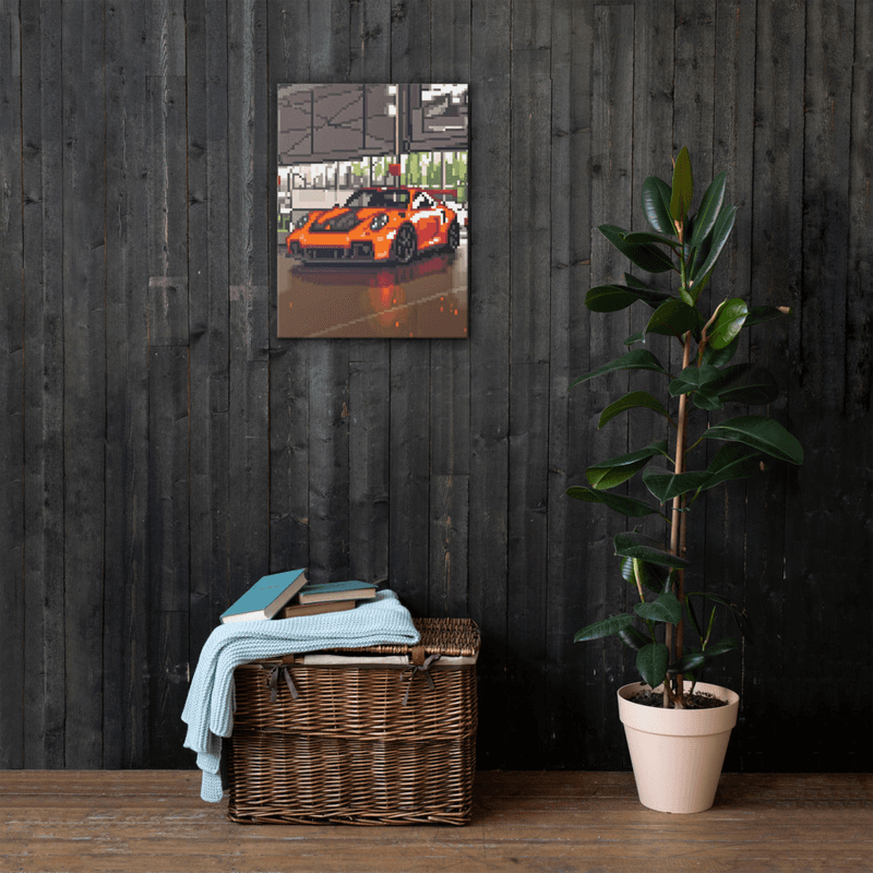 18″×24″ Orange GTThree Garage Canvas