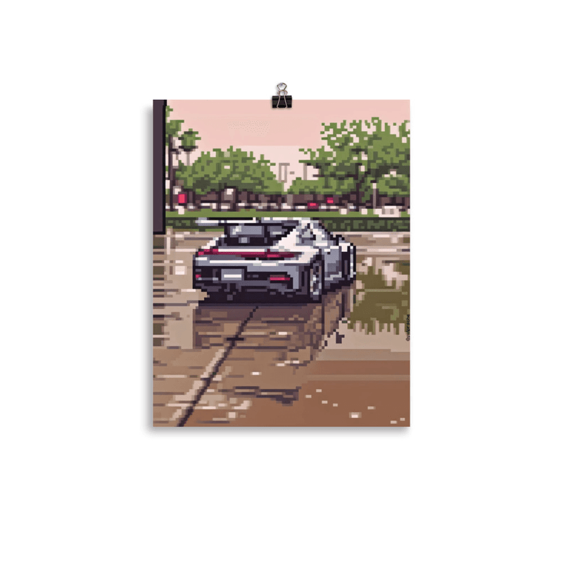 11″×14″ Rainy GTThree RS Poster